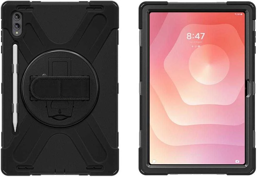 4smarts tvirtas dėklas, skirtas „Samsung Galaxy Tab S11 Ultra“, juodas