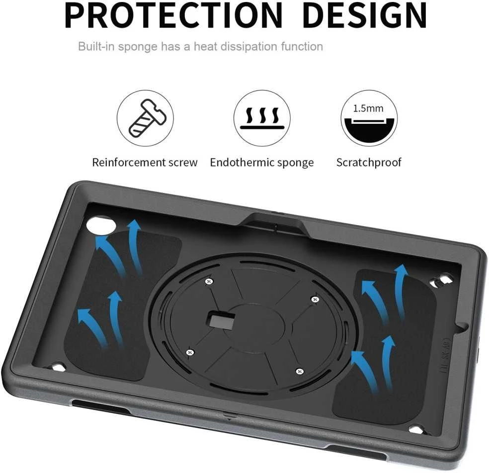 4smarts Rugged Case Grip, skirta Apple iPad 10.2 (2020) / iPad 10.2 (2019) – juoda