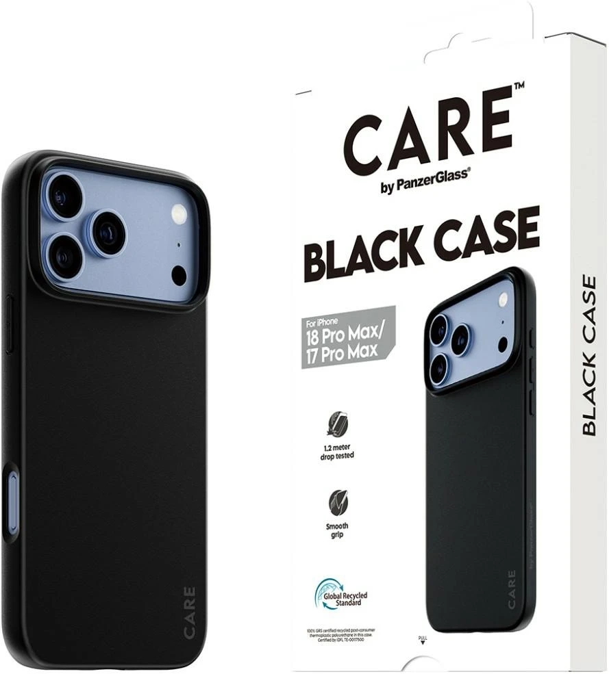 Panzer Glass Dėklas CARE by PanzerGlass TPU do iPhone 18 Pro Max / 17 Pro Max juoda