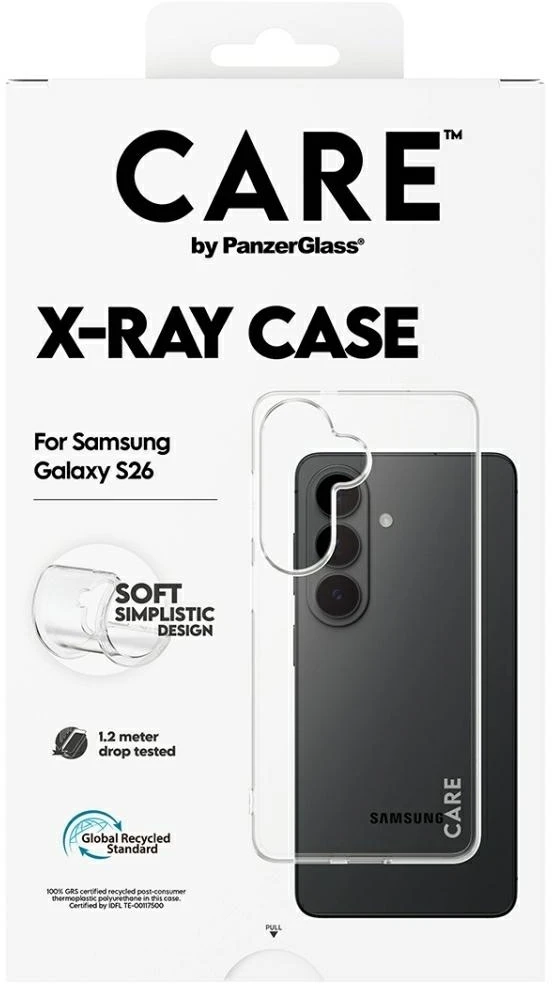 Panzer Glass Dėklas CARE by PanzerGlass X-Ray skirtas Samsung Galaxy S26 permatomas