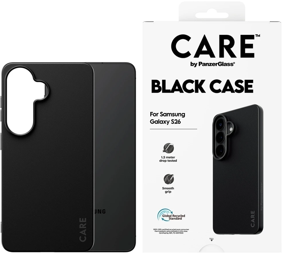 Panzer Glass Dėklas CARE by PanzerGlass TPU do Samsung Galaxy S26 juoda