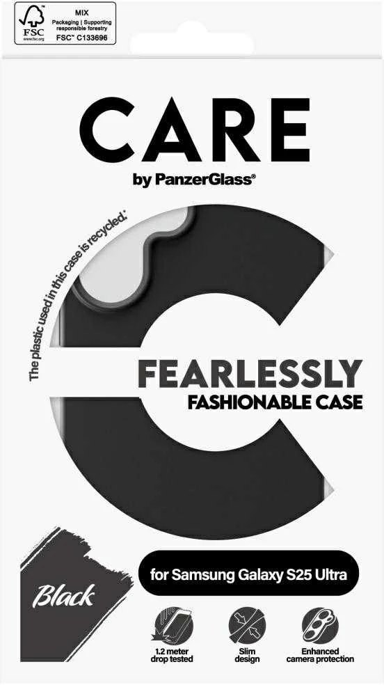 Panzer Glass CARE by PanzerGlass Fashion Samsung Galaxy S25 Ultra - dėklas telefonui juodos spalvos