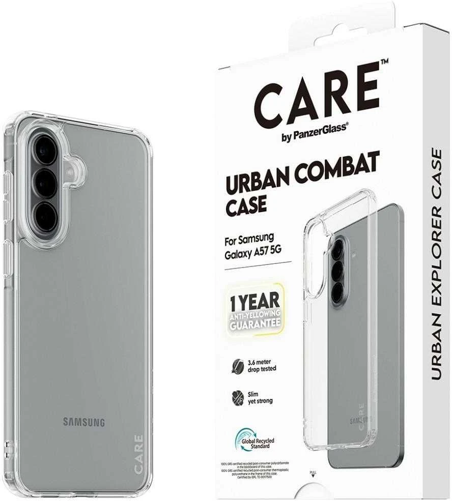 Dėklas „Panzer Glass“ apsauginis stikliukas „CARE by PanzerGlass Flagship Urban Combat“ skirtas „Samsung Galaxy A57 5G“