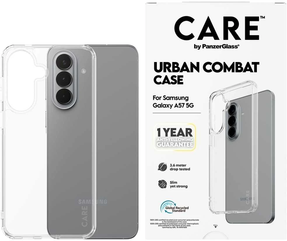 Dėklas „Panzer Glass“ apsauginis stikliukas „CARE by PanzerGlass Flagship Urban Combat“ skirtas „Samsung Galaxy A57 5G“