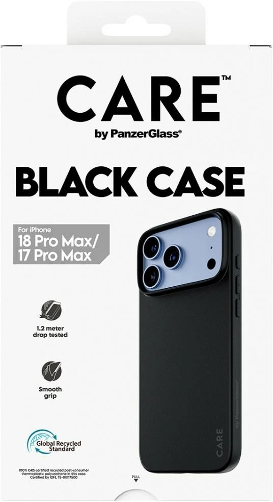 Panzer Glass Dėklas CARE by PanzerGlass TPU do iPhone 18 Pro Max / 17 Pro Max juoda