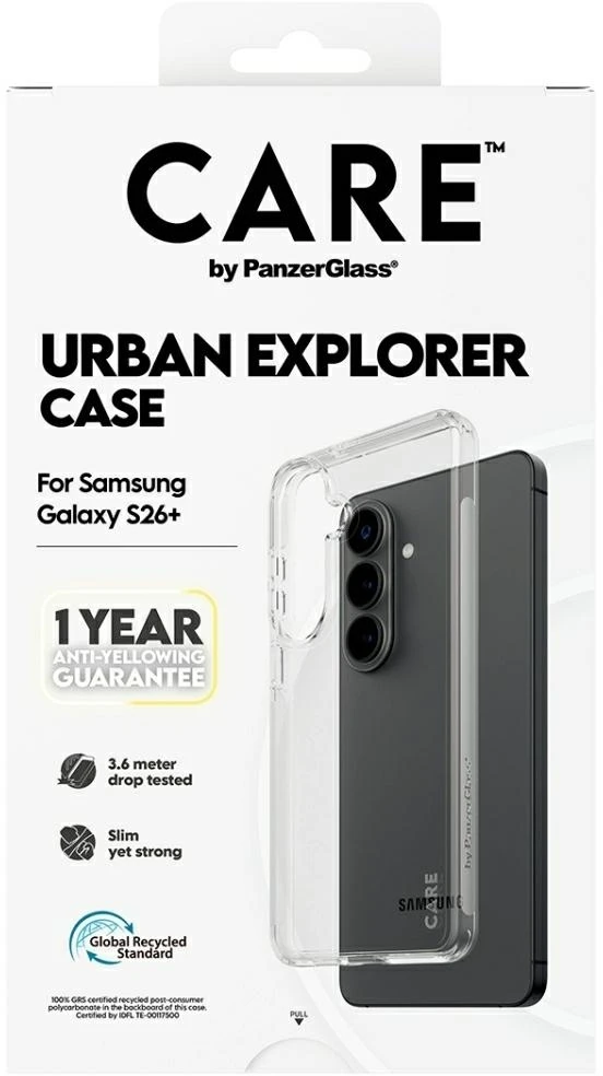 Panzer Glass Telefono dėklas permatomas, 4,8 m apsauga CARE by PanzerGlass