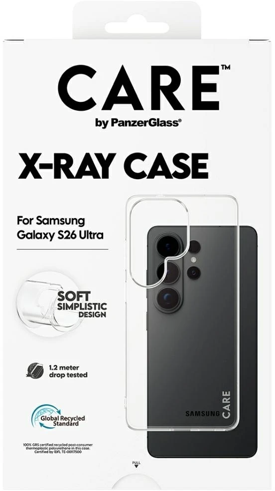Panzer Glass Dėklas CARE by PanzerGlass X-Ray do Samsung Galaxy S26 Ultra permatomas