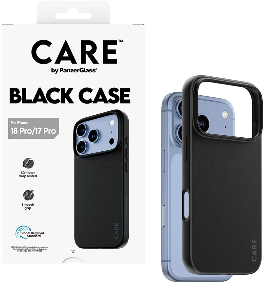 Panzer Glass Dėklas CARE by PanzerGlass TPU do iPhone 18 Pro / 17 Pro juoda