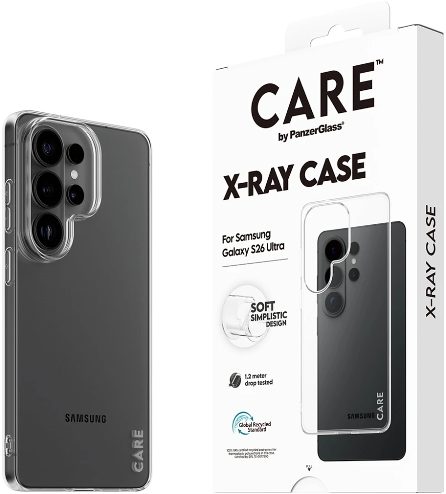 Panzer Glass Dėklas CARE by PanzerGlass X-Ray skirtas Samsung Galaxy S26 Ultra permatomas