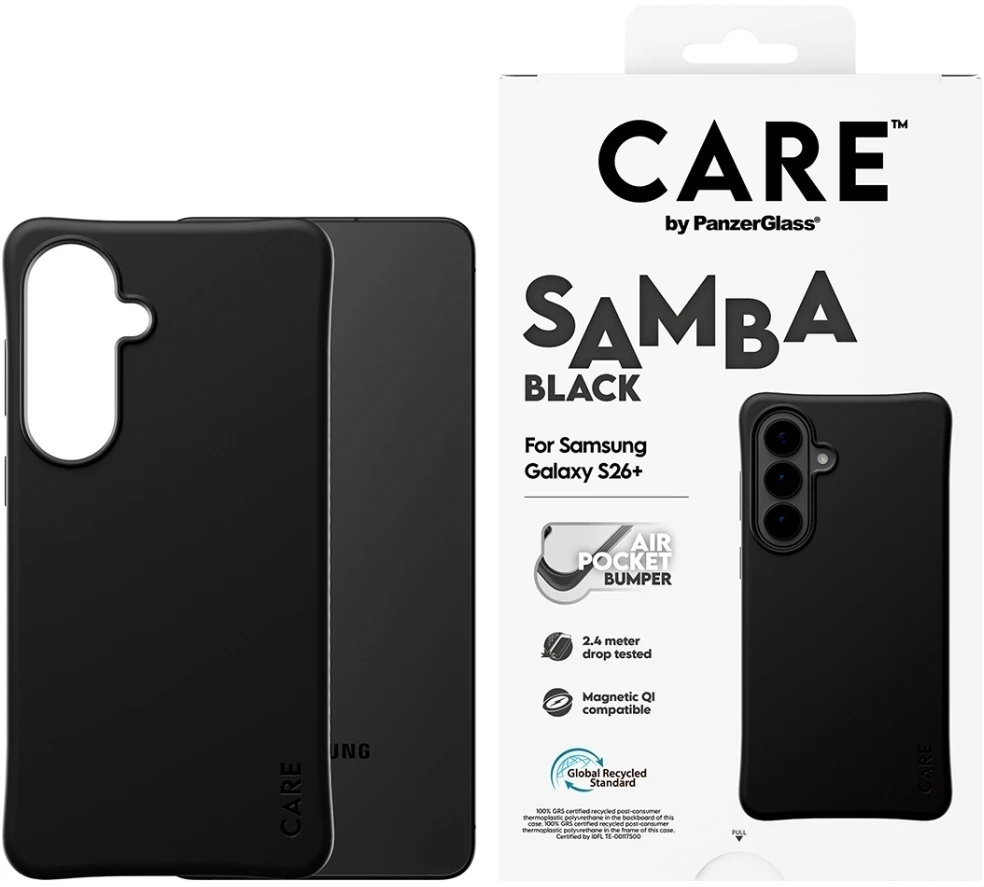 Panzer Glass Dėklas Galaxy S26+ iš perdirbto TPU, Qi suderinamas CARE by PanzerGlass
