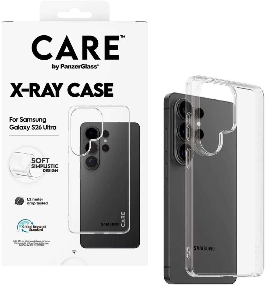 Panzer Glass Dėklas CARE by PanzerGlass X-Ray do Samsung Galaxy S26 Ultra permatomas