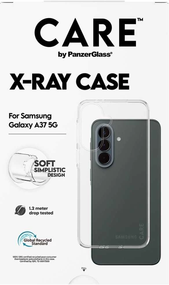 Panzer Glass Dėklas CARE by PanzerGlass Fashion X-Ray do Samsung Galaxy A37 5G permatomas