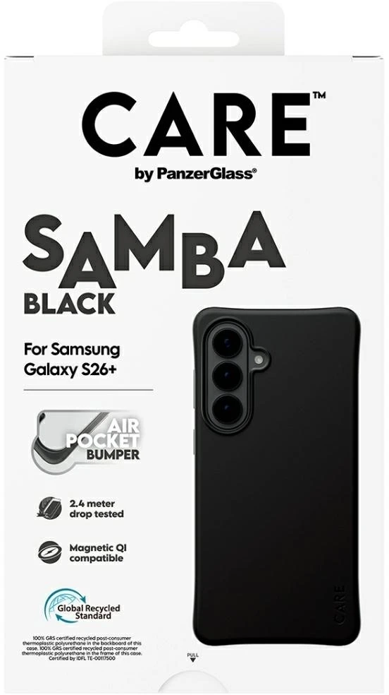 Panzer Glass Dėklas Galaxy S26+ iš perdirbto TPU, Qi suderinamas CARE by PanzerGlass