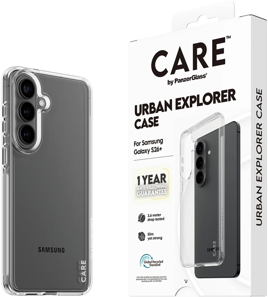 Panzer Glass Telefono dėklas permatomas, 4,8 m apsauga CARE by PanzerGlass