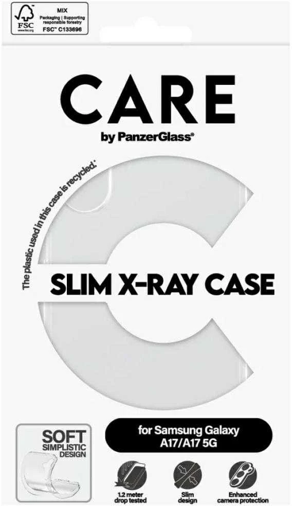 Panzer Glass Dėklas CARE by PanzerGlass Fashion X-Ray do Samsung Galaxy M17 5G / A17 / A17 5G permatomas
