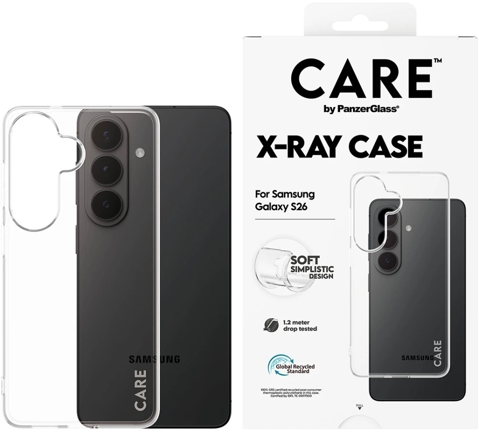 Panzer Glass Dėklas CARE by PanzerGlass X-Ray skirtas Samsung Galaxy S26 permatomas