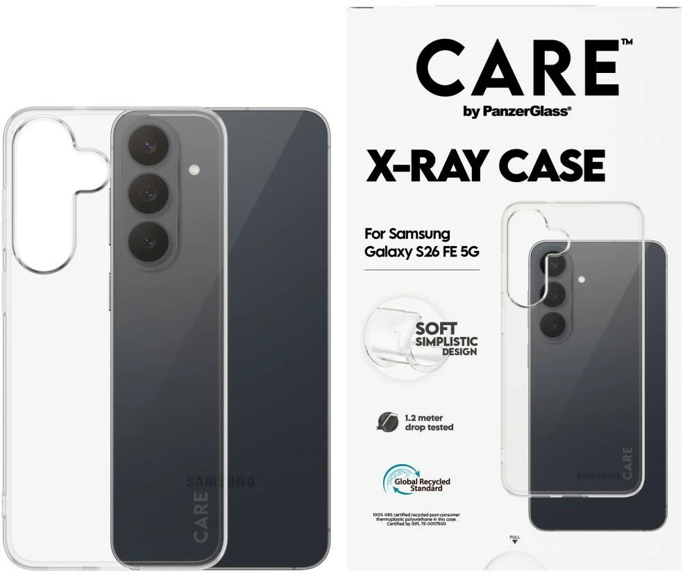 Panzer Glass CARE by PanzerGlass X-Ray dėklas, skirtas Samsung Galaxy S26 FE – skaidrus