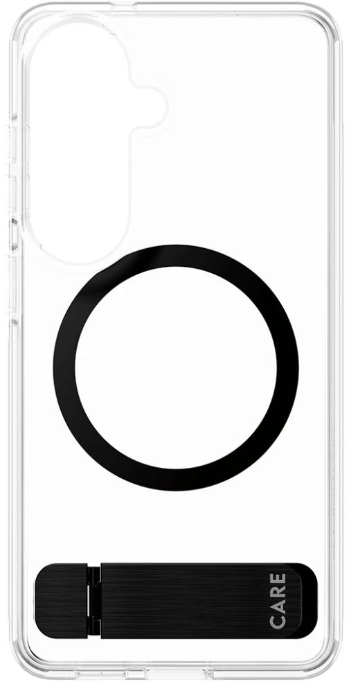 Panzer Glass Dėklas CARE by PanzerGlass Urban Explorer Transparent w. Juodas Qi do Samsung Galaxy S26 permatomas