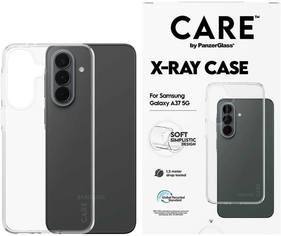 Panzer Glass Dėklas CARE by PanzerGlass Fashion X-Ray do Samsung Galaxy A37 5G permatomas