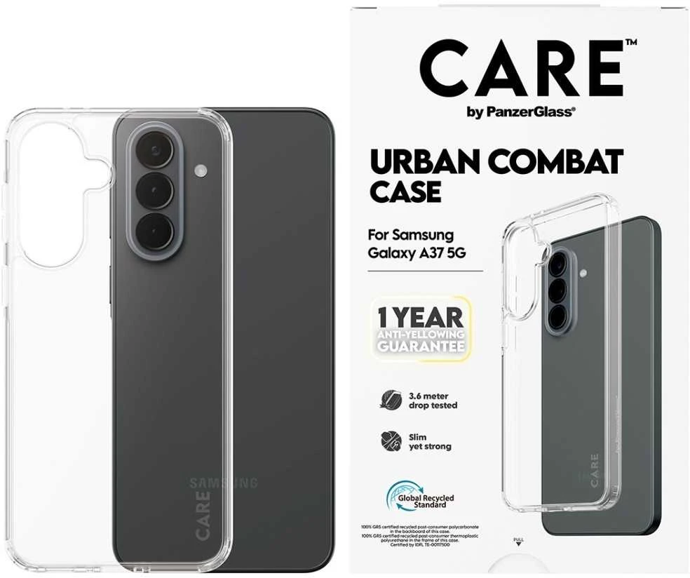 Dėklas „Panzer Glass“ apsauginis stikliukas „CARE by PanzerGlass Flagship Urban Combat“ skirtas „Samsung Galaxy A37 5G“