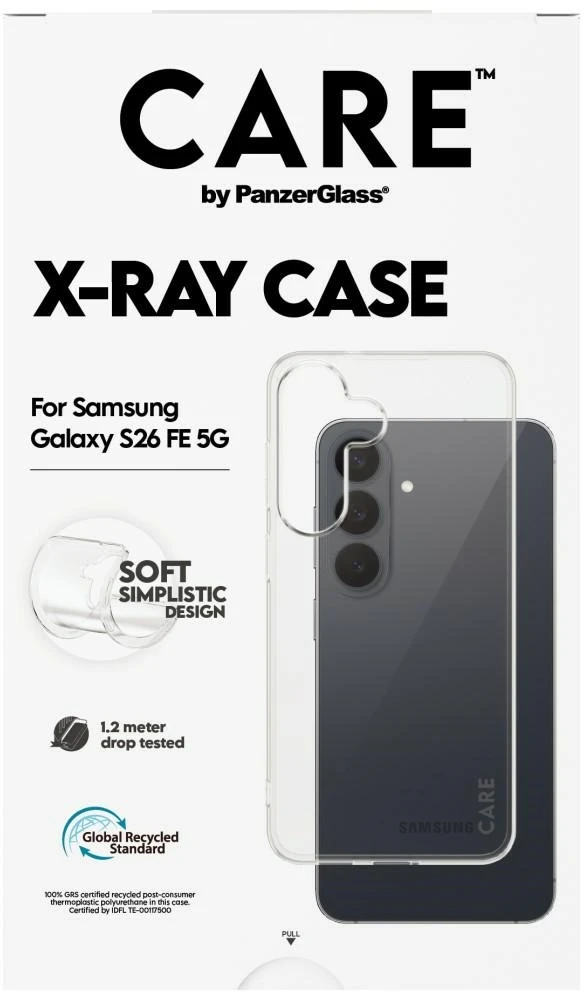 Panzer Glass CARE by PanzerGlass X-Ray dėklas, skirtas Samsung Galaxy S26 FE – skaidrus