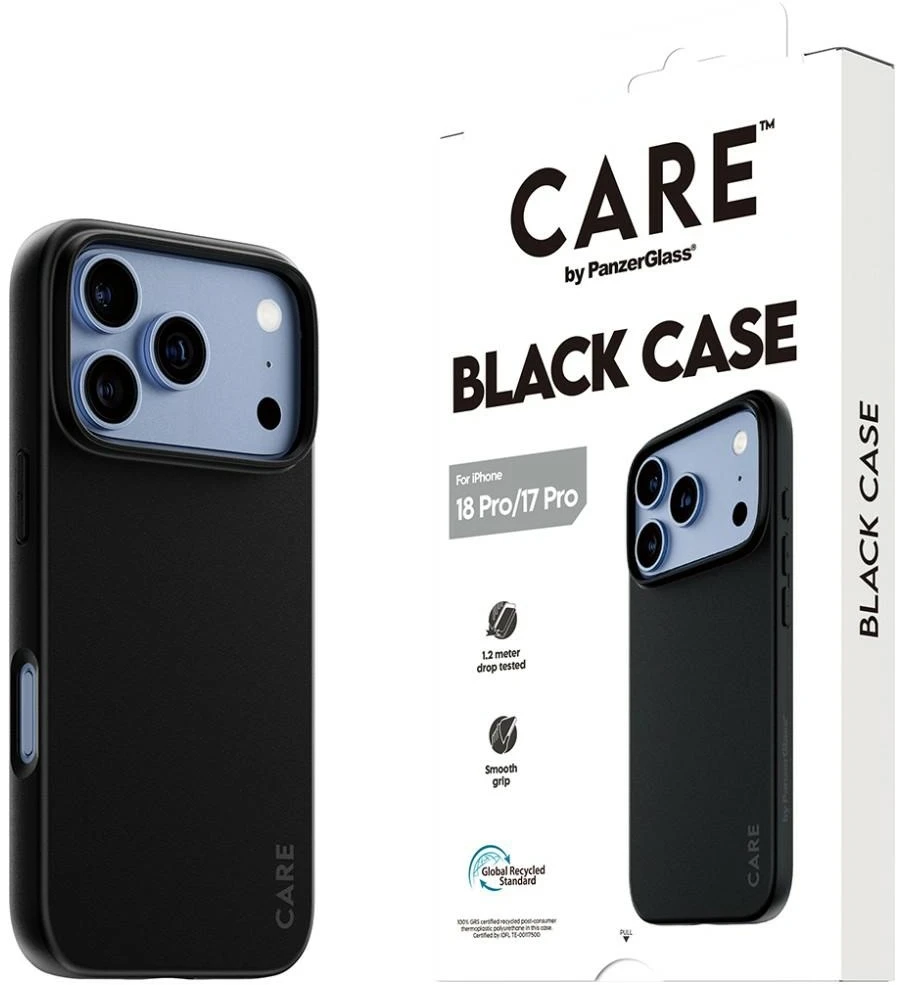 Panzer Glass Dėklas CARE by PanzerGlass TPU do iPhone 18 Pro / 17 Pro juoda