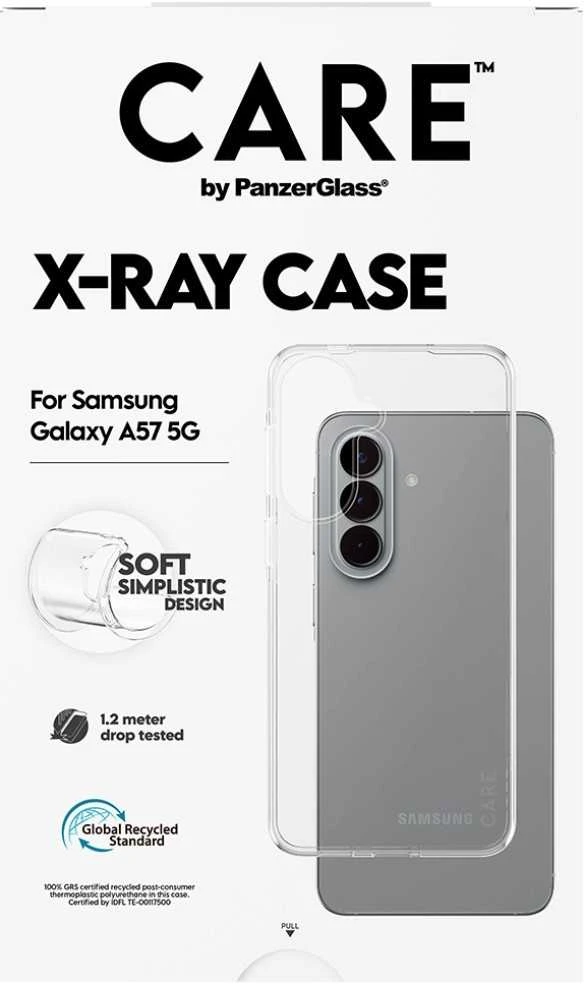 Panzer Glass Dėklas CARE by PanzerGlass Fashion X-Ray do Samsung Galaxy A57 5G permatomas