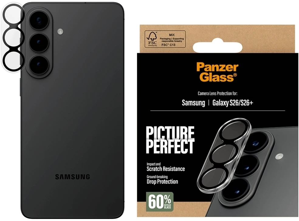Panzer Glass PanzerGlass PicturePerfect kameros objektyvo apsauga, skirta Samsung Galaxy S26 / S26 Plus – skaidri