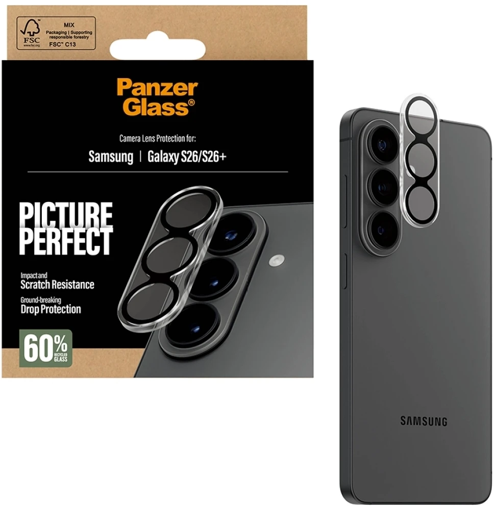 Panzer Glass PanzerGlass PicturePerfect kameros objektyvo apsauga, skirta Samsung Galaxy S26 / S26 Plus – skaidri