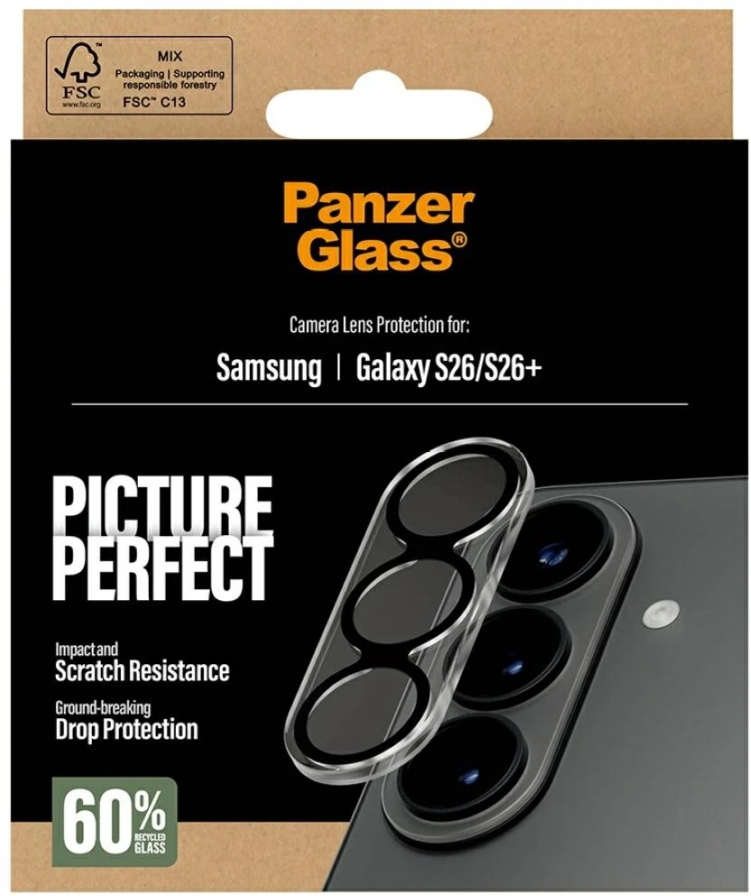 Panzer Glass PanzerGlass PicturePerfect kameros objektyvo apsauga, skirta Samsung Galaxy S26 / S26 Plus – skaidri