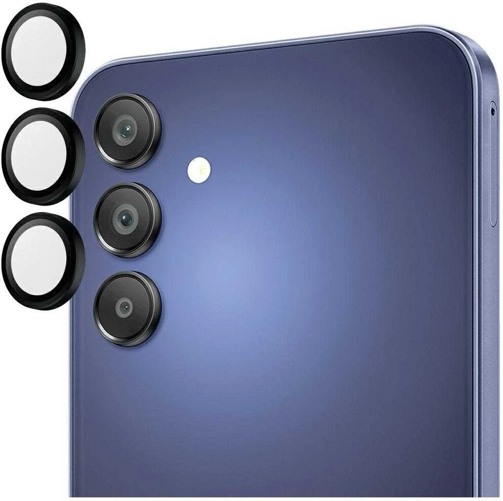 Panzer Glass PanzerGlass Hoops grūdinto stiklo objektyvo dangtelis, skirtas Samsung Galaxy A16 / A16 5G - Juodas