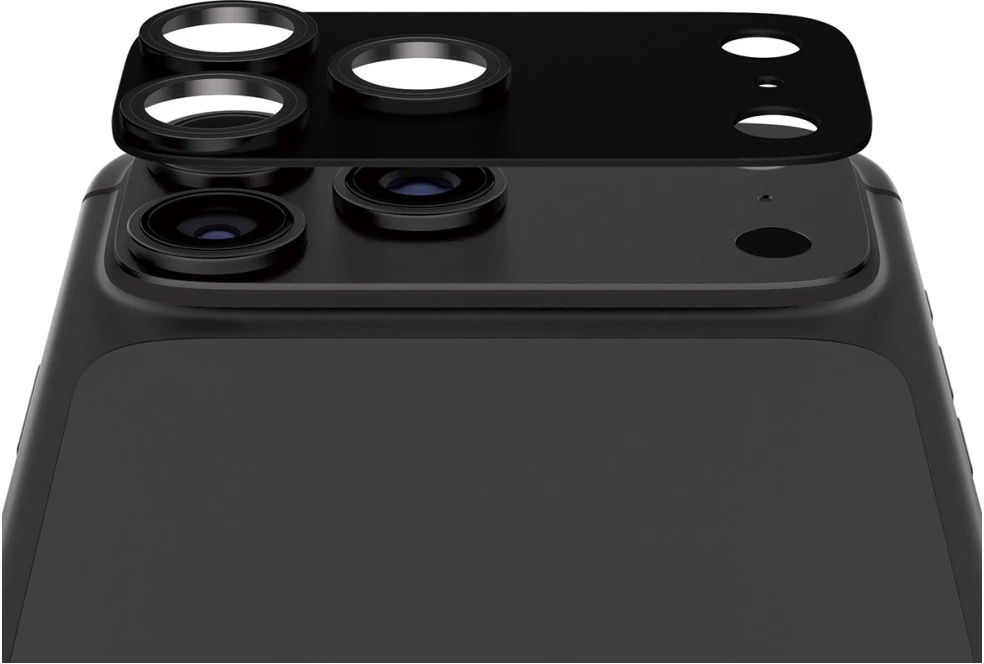 Panzer Glass Grūdintas stiklas na objektyvas PanzerGlass Fender Camera Protector do iPhone 18 Pro juoda porzeczka