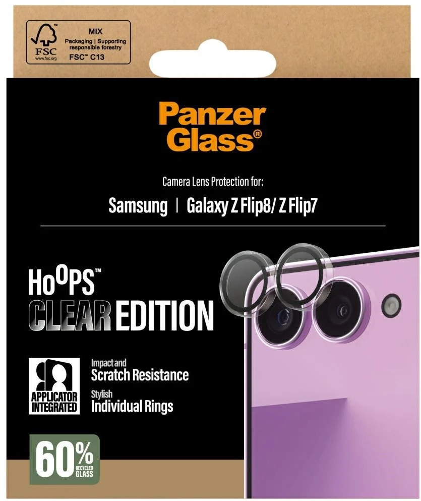 Panzer Glass Grūdintas „PanzerGlass Hoops“ lęšių stiklas, skirtas „Samsung Galaxy Z Flip7“