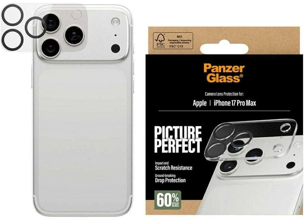 Panzer Glass Grūdintas stiklas na objektyvas PanzerGlass PicturePerfect do iPhone 17 Pro Max
