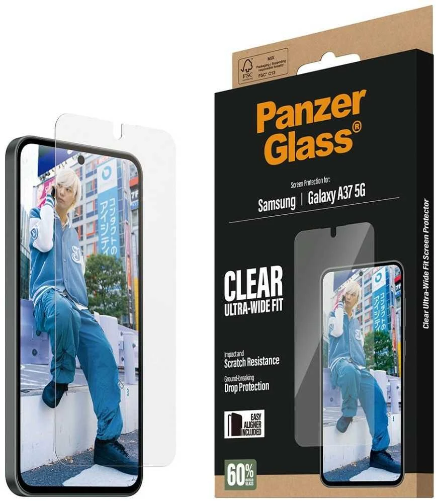 Panzer Glass Grūdintas stiklas PanzerGlass Ultra-Wide Fit do Samsung Galaxy A37 5G