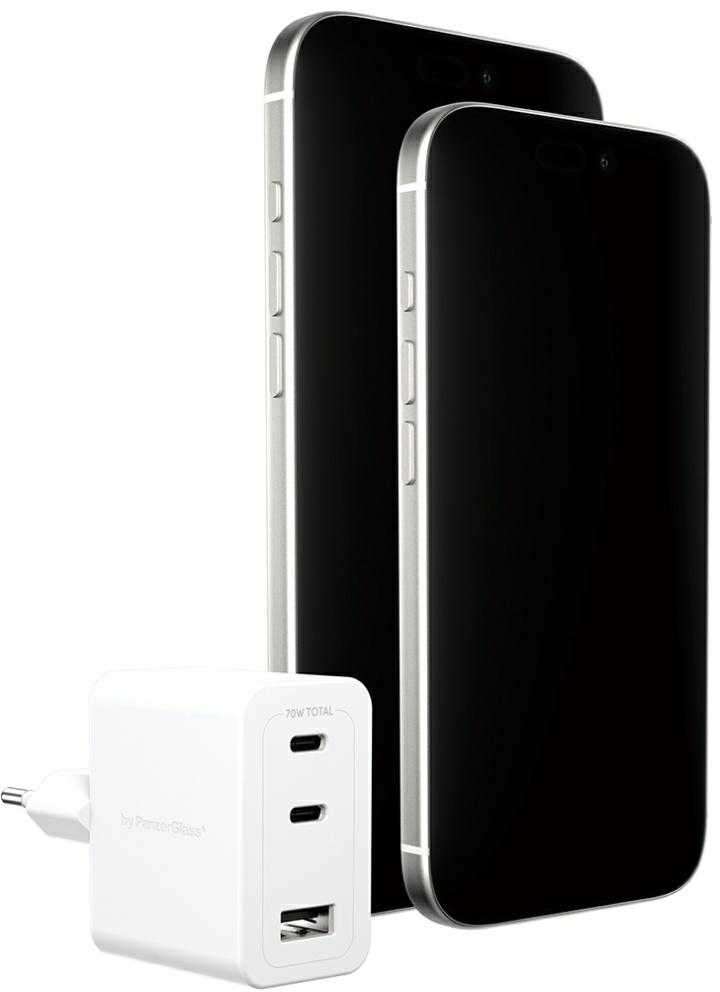 Panzer Glass Įkroviklis PanzerGlass empower Turbo jungiama į tinklą 1x USB-A 2x USB-C (EM31479)