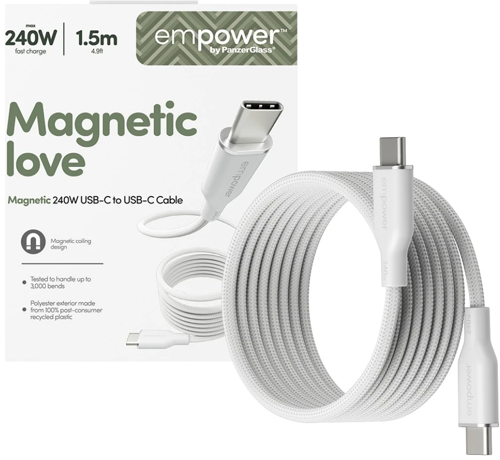 Panzer Glass PanzerGlass MAGNET 240W USB-C TO USB-C CBL
