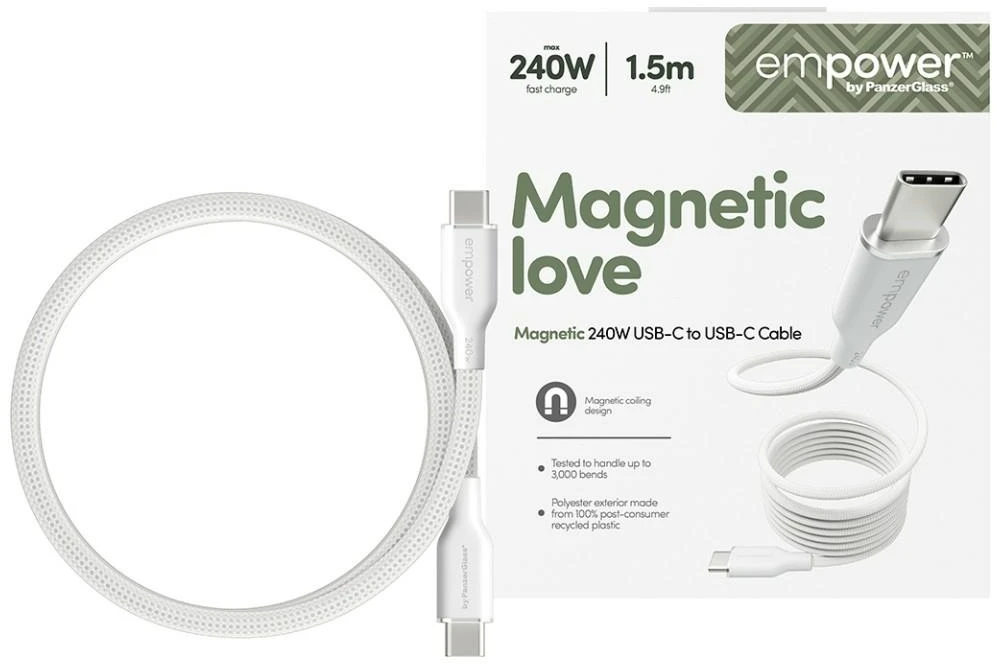 Panzer Glass PanzerGlass MAGNET 240W USB-C TO USB-C CBL