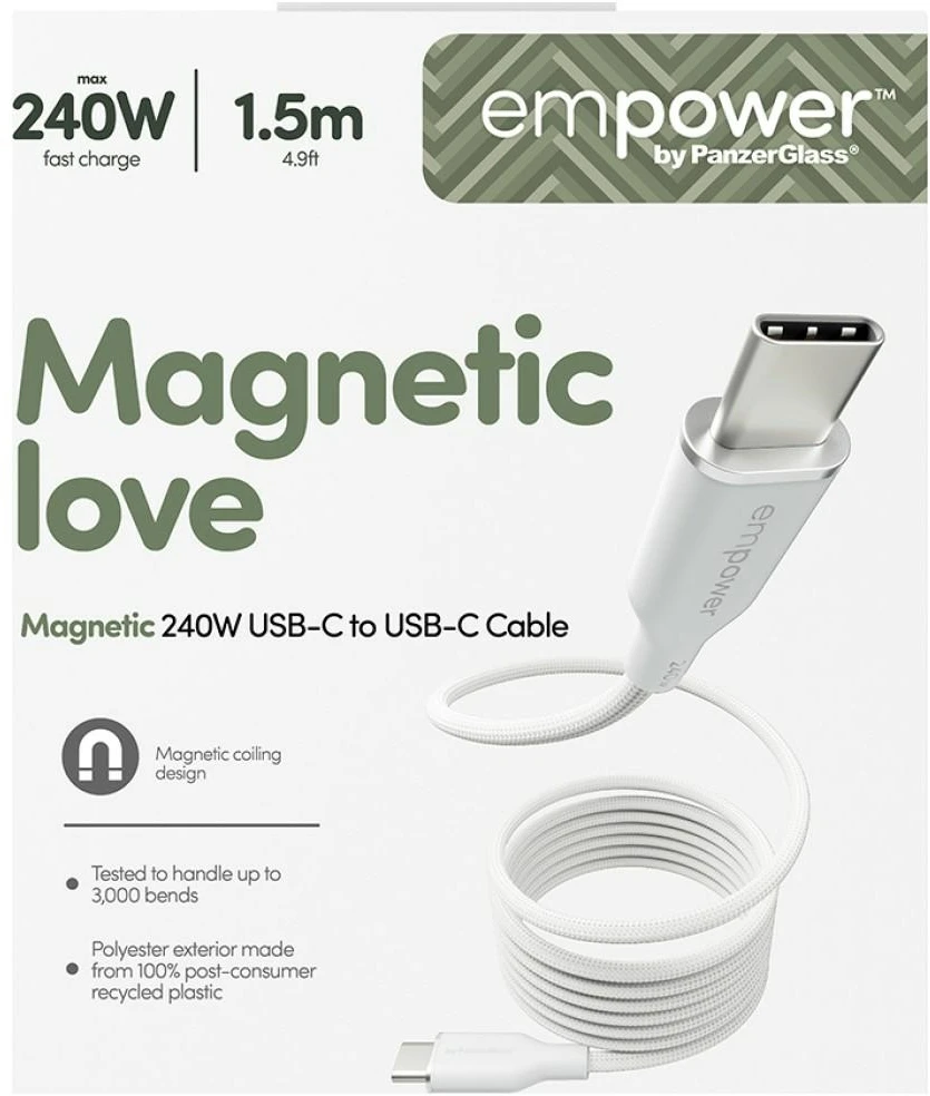 Panzer Glass PanzerGlass MAGNET 240W USB-C TO USB-C CBL