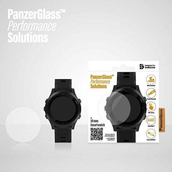 Išmaniojo laikrodžio Samsung Galaxy Watch 3 apsauginis ekrano stiklas PanzerGlass, 30mm