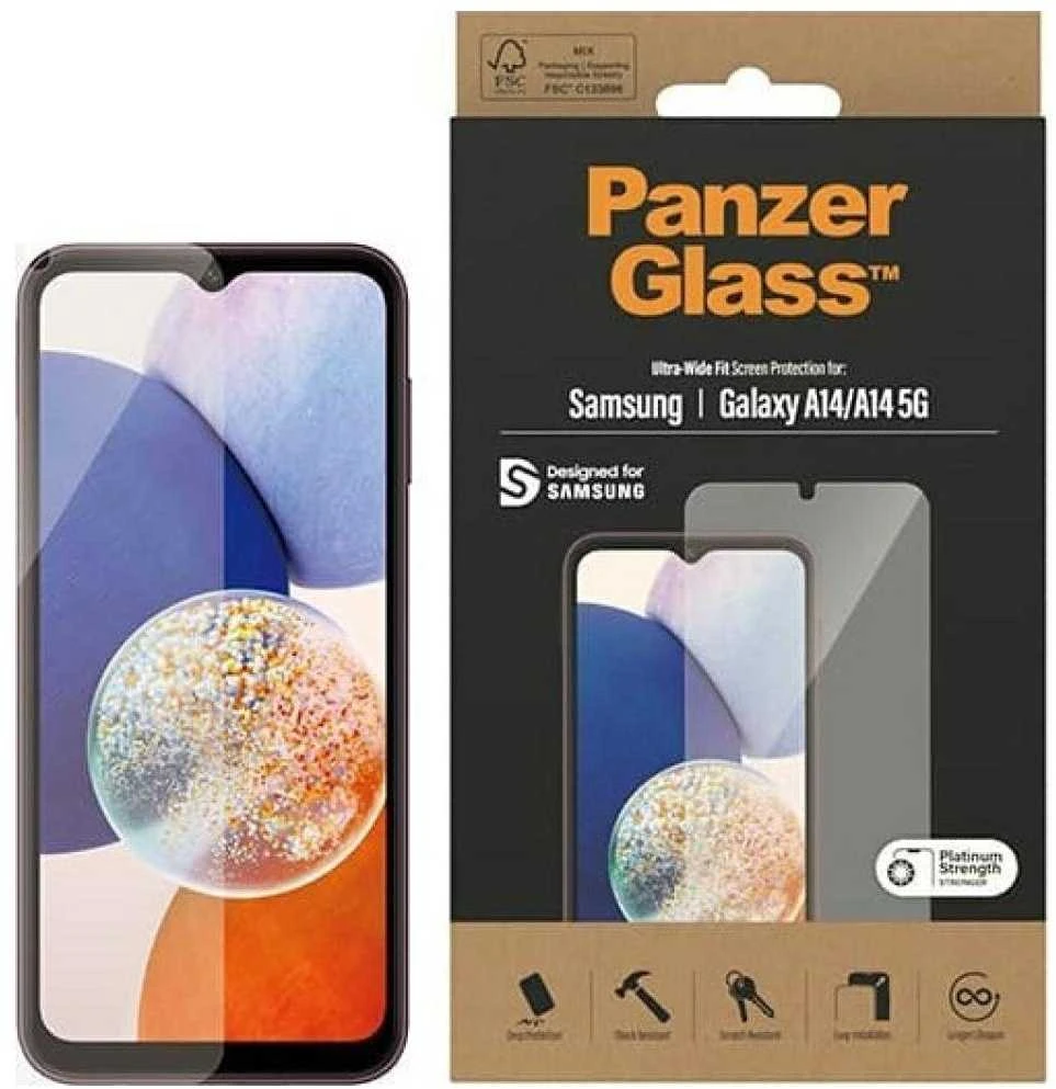 Panzer Glass PanzerGlass Ultra-Wide Fit Apsauginis stiklas Samsung Galaxy A05s
