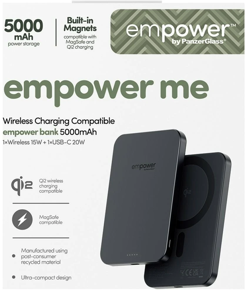 Panzer Glass Powerbank PanzerGlass EMPOWER BANK 5000 mAh Juodas (EM78115)