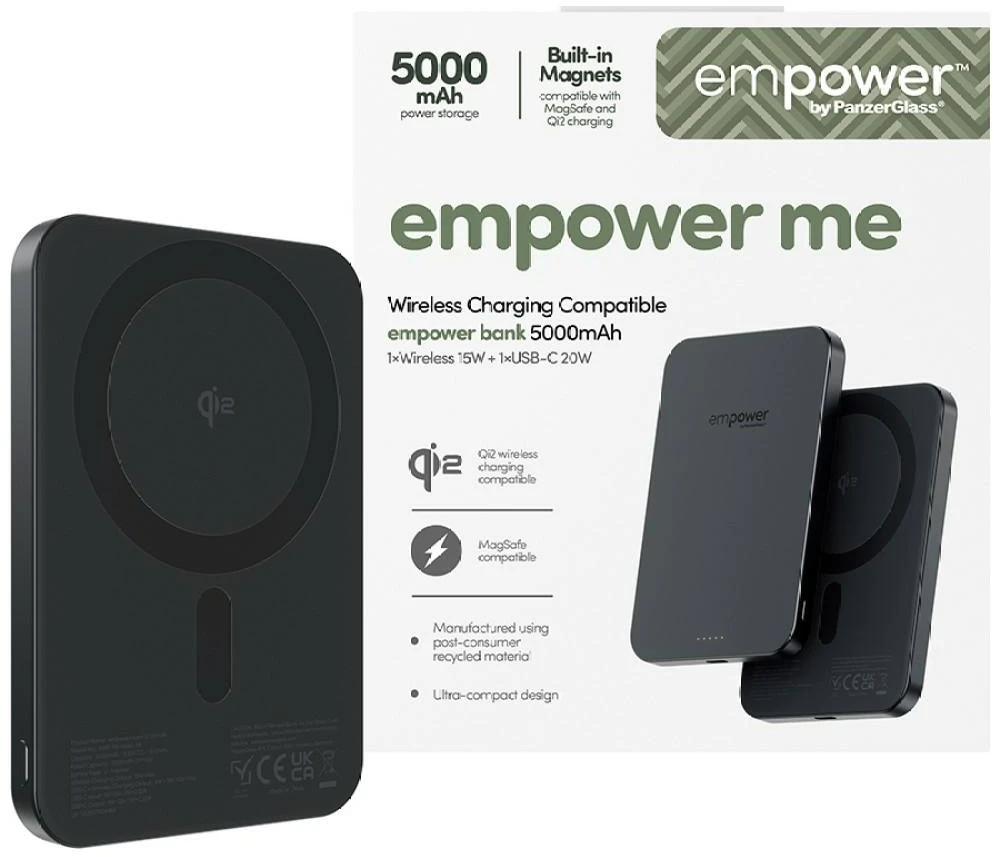 Panzer Glass Powerbank PanzerGlass EMPOWER BANK 5000 mAh Juodas (EM78115)