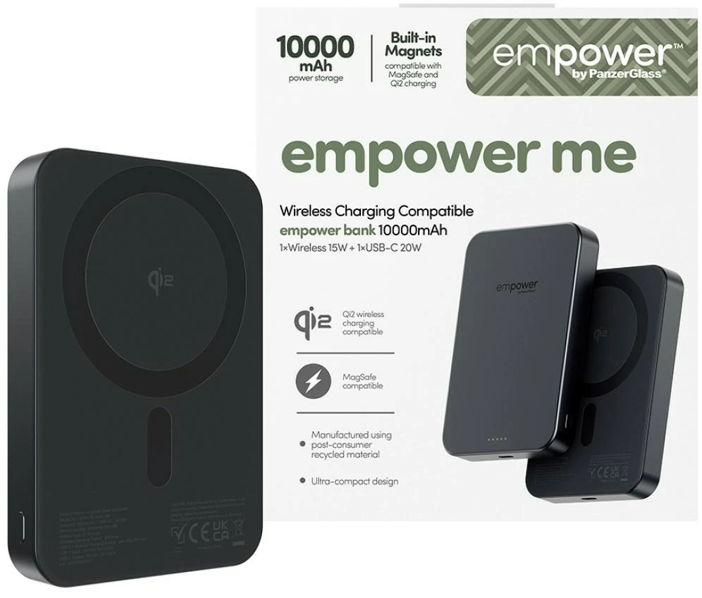 Panzer Glass „PanzerGlass empower“ išorinė baterija, 10000 mAh, kosminė juoda