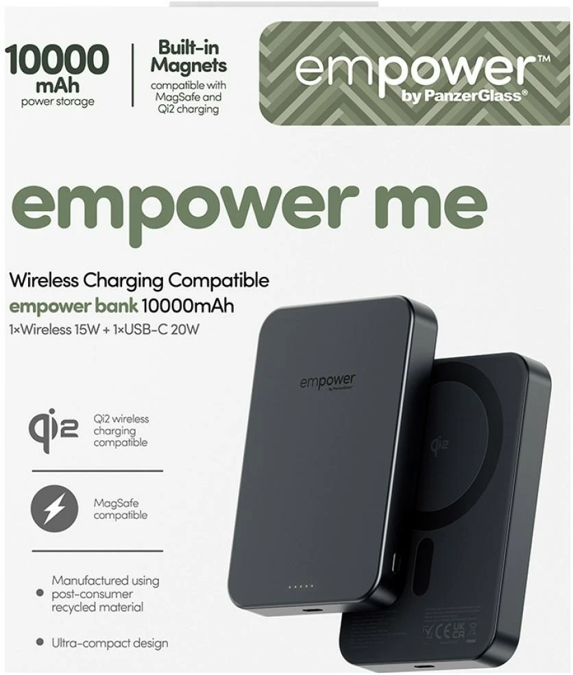 Panzer Glass „PanzerGlass empower“ išorinė baterija, 10000 mAh, kosminė juoda