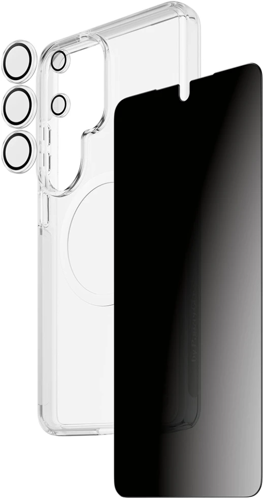 Panzer Glass Rinkinys ochronny CARE by PanzerGlass Privacy 3w1 Dėklas+Szkło+Lens do Samsung Galaxy S26 Ultra