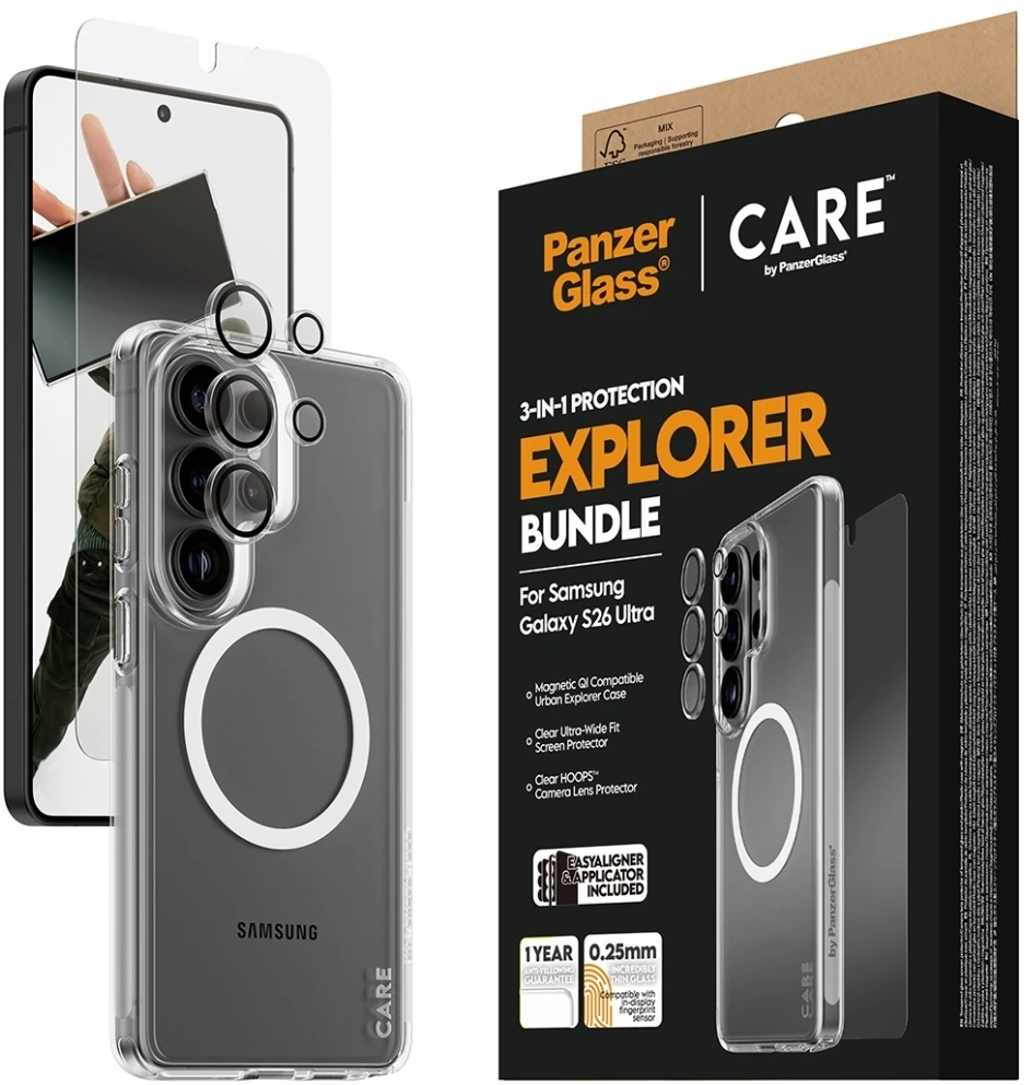 Panzer Glass „PanzerGlass CARE“ – „PanzerGlass 3-in-1 Galaxy S Ultra 2026“