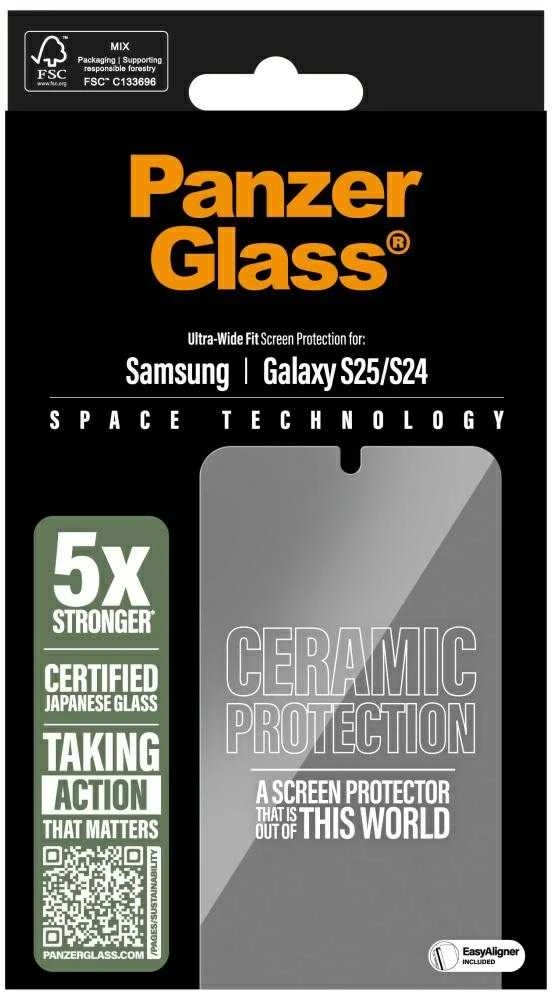 Panzer Glass PanzerGlass Ultra-Wide Fit Ceramic Glass for Samsung Galaxy S25