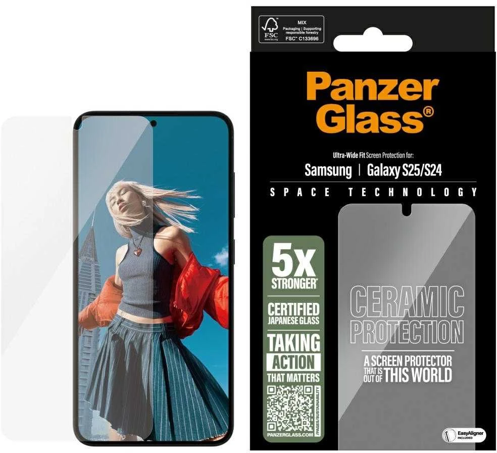 Panzer Glass PanzerGlass Ultra-Wide Fit Ceramic Glass for Samsung Galaxy S25