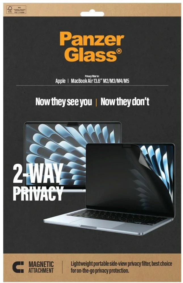 Panzer Glass Filtras PanzerGlass Apple MacBook Air 13.6" Magn.2-way Privacy PET (PG63443)